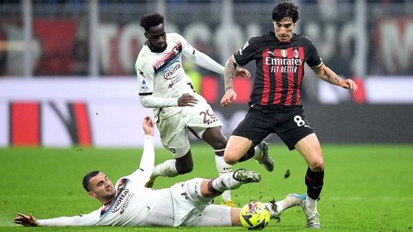 «Милан» сыграл вничью с «Салернитаной» в матче 26-го тура чемпионата Италии<br />
