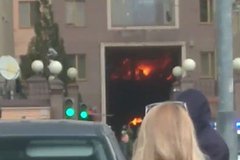 В Ростове-на-Дону на территории погрануправления ФСБ начался пожар